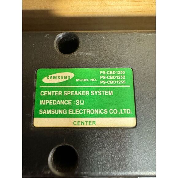 SET OF 5 Samsung Surround Sound HOME THEATER Speakers PS-RBD1250 FBD1250 CBD1250 - Picture 3 of 16